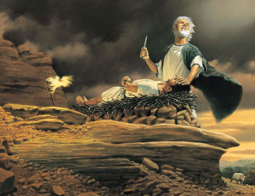 LIFTING THE KNIFE BEFORE THE GOD-WHO-SEES