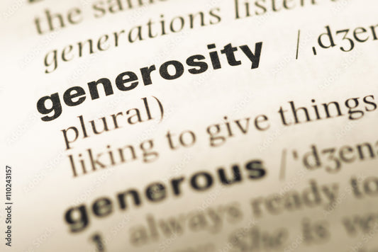 THE GENEROSITY OF GOD
